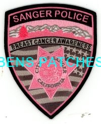 CALIFORNIA,SANGER POLICE BREAST CANCER AWARENESS 2 MIRRORED